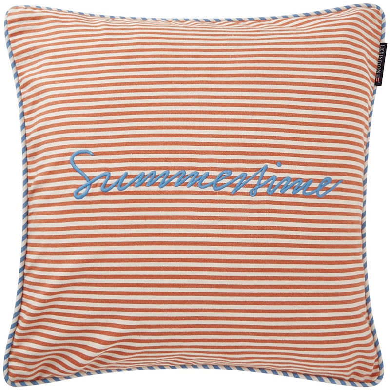 Summer Cushion Cover 50x50 cm, Terra/White