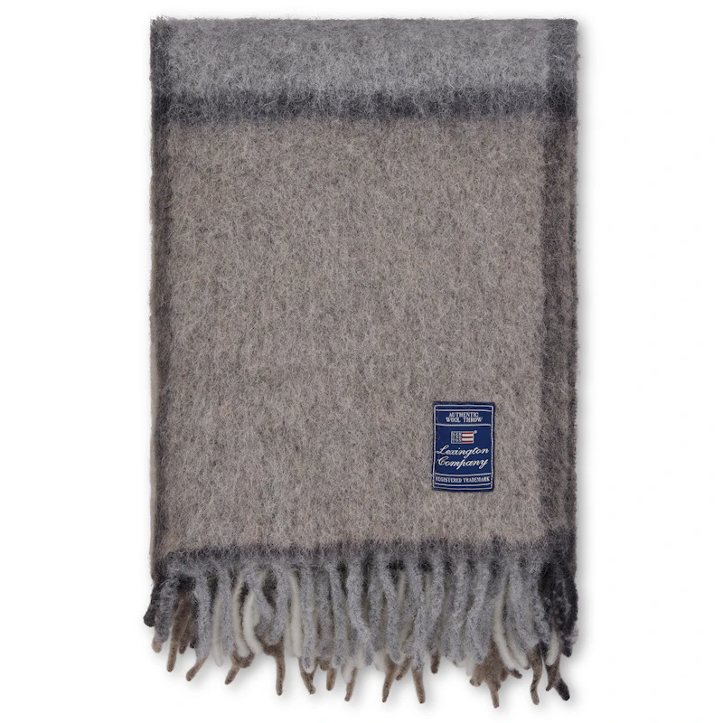 Throw 130x170 cm, Grey/Beige