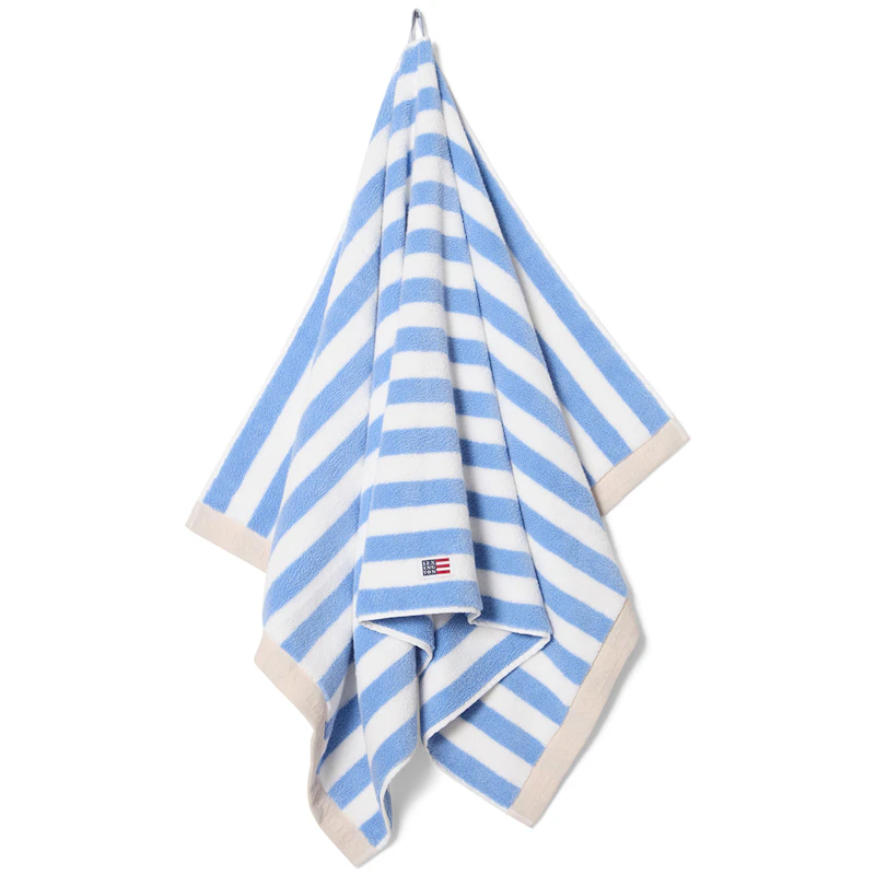 Towel 70x130 cm, White / Sky Blue / Moonbeam