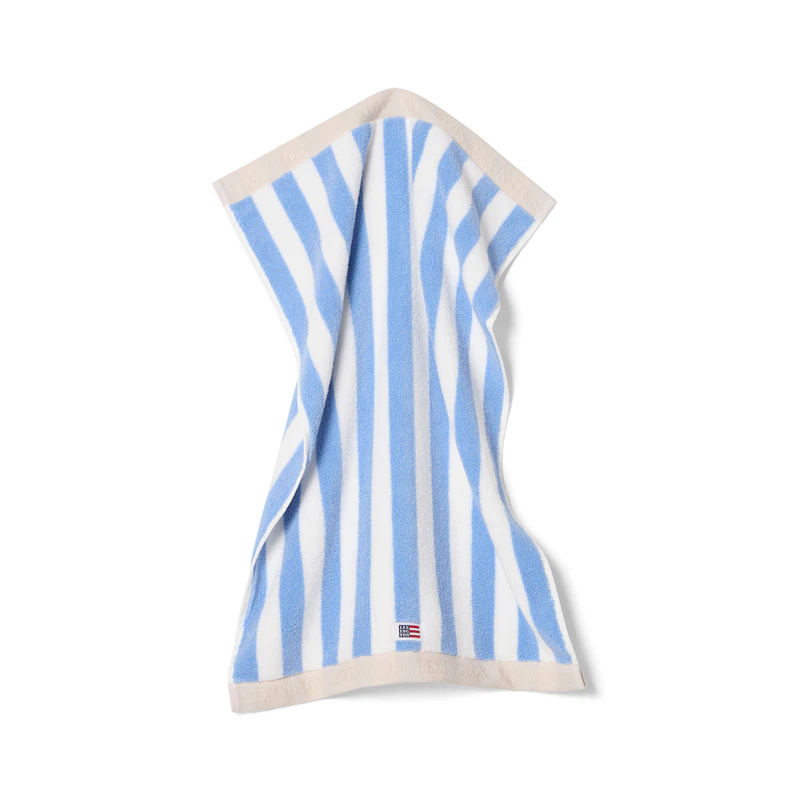 Towel 30x50 cm, White / Sky Blue / Moonbeam