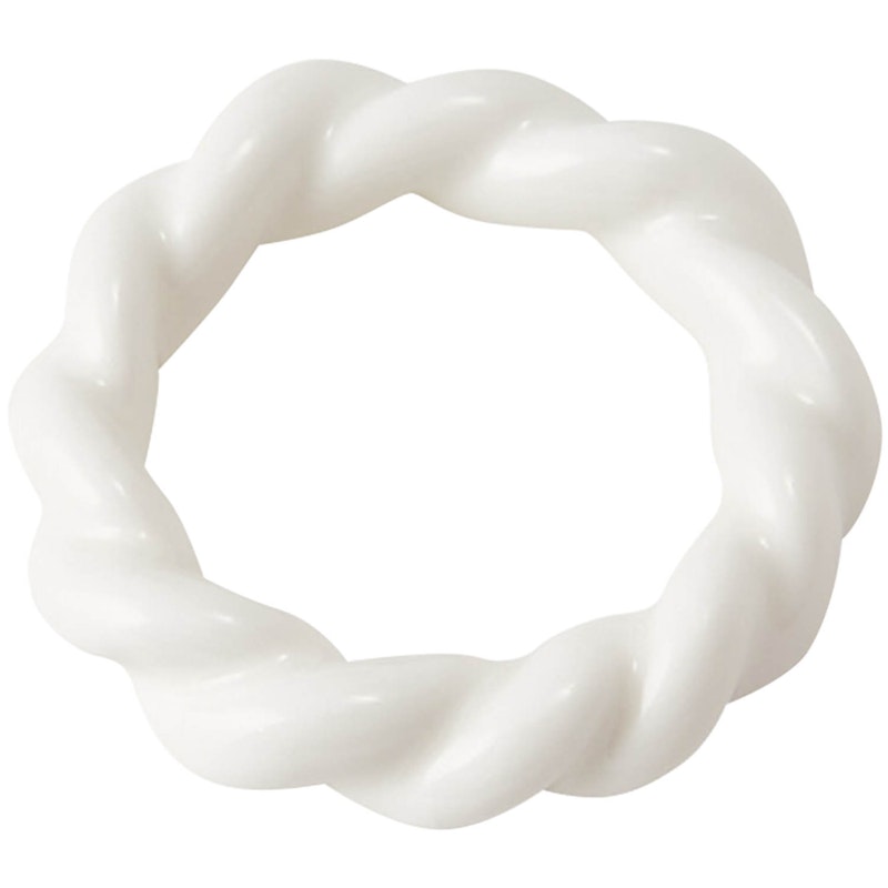 Napkin Ring Ø4 cm, White