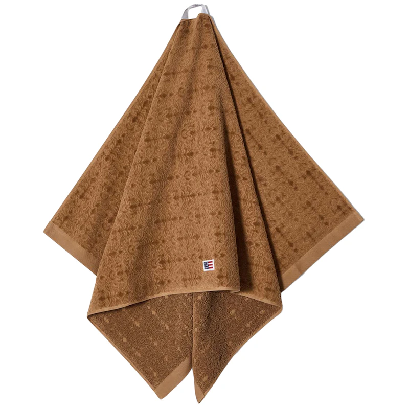 Jacquard Velour towel 100x150 cm, Fudge