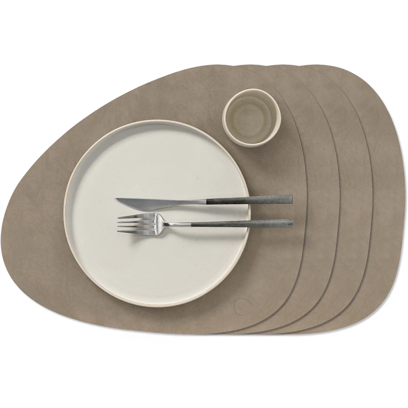 Curve L Nupo Placemat 4-pack, Nomad Grey