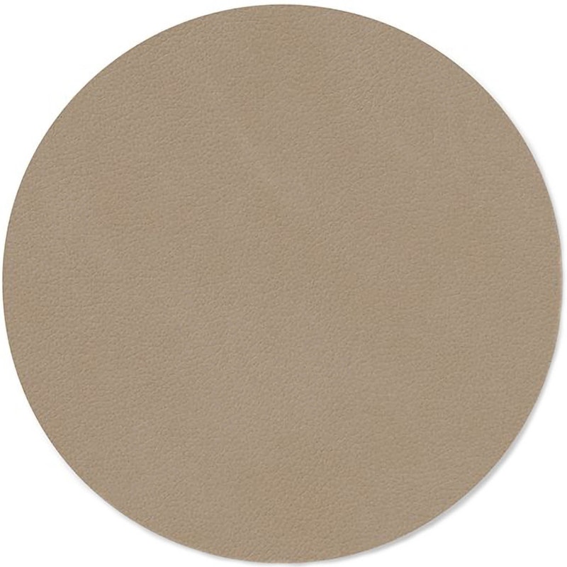 Circle Glass Coaster Nupo 10 cm, Clay Brown