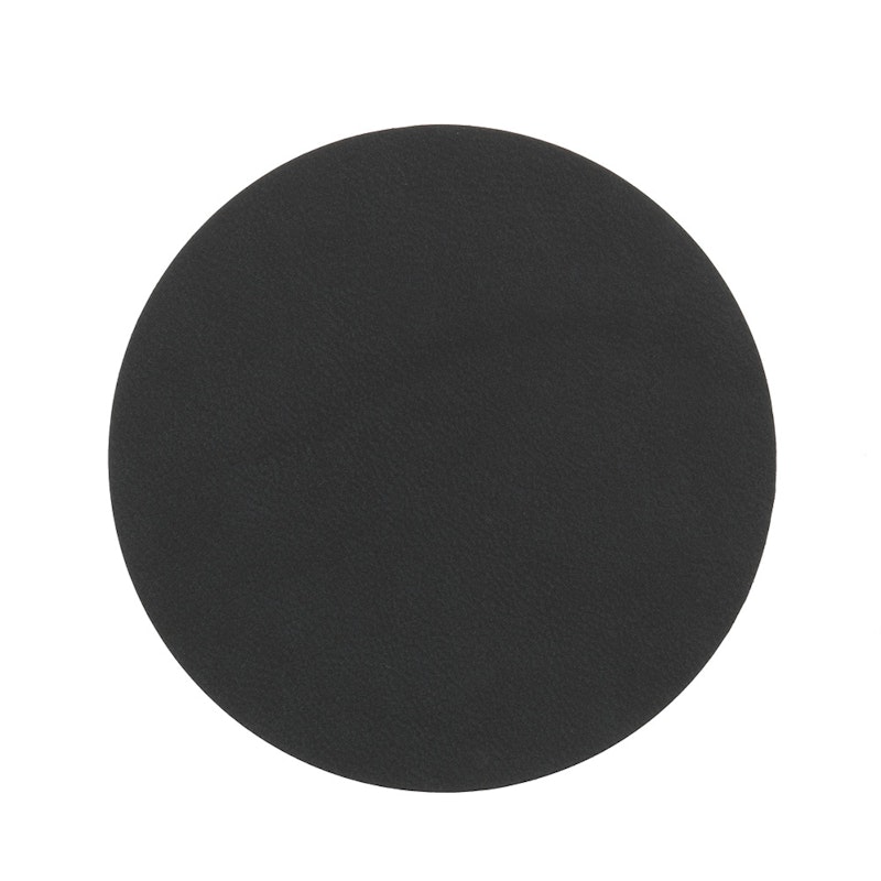 Circle Glass Coaster Nupo 10 cm, Black