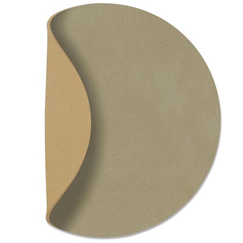 Circle Reversible Coaster 10 cm, Herbal Dust/Khaki