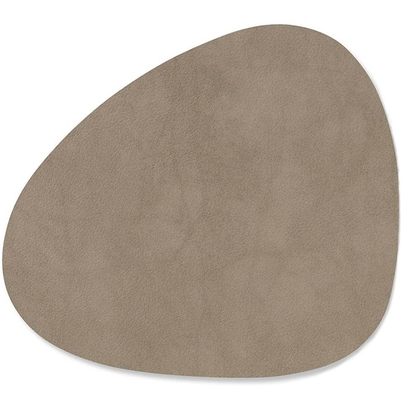 Curve Glass Coaster Nupo 11x13 cm, Nomad Grey