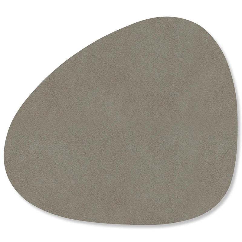 Curve Glass Coaster Nupo 11x13 cm, Flint Grey