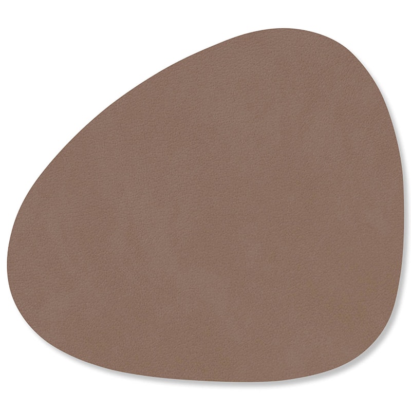 Curve Glass Coaster Nupo 11x13 cm, Truffle