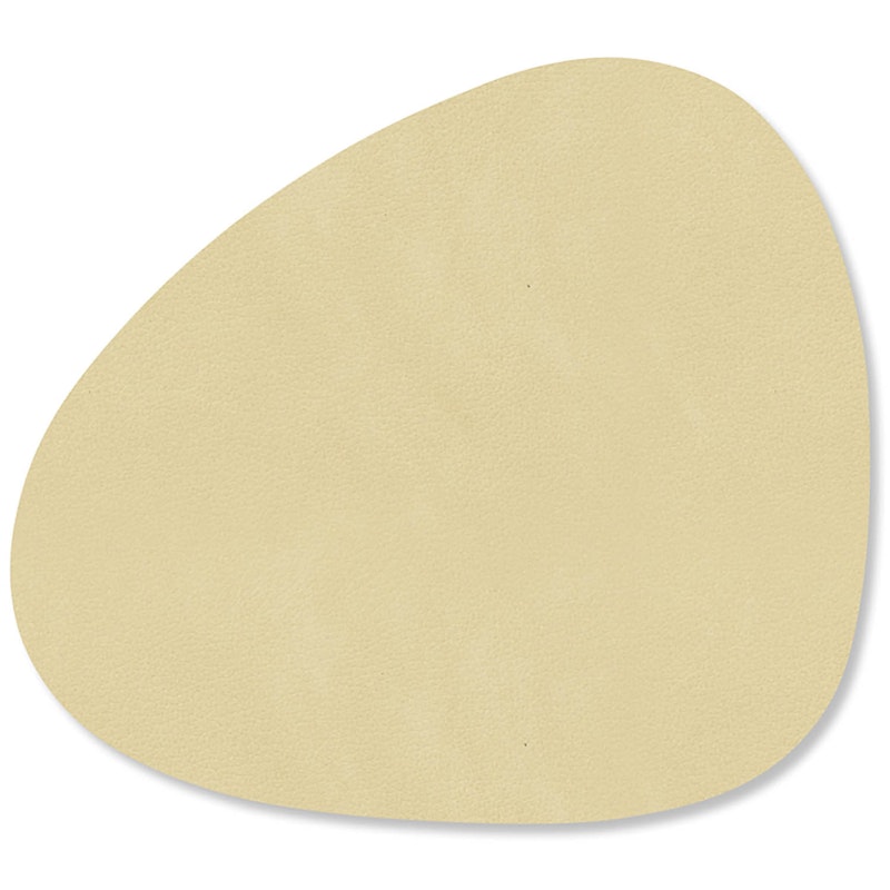 Curve Glass Coaster Nupo 11x13 cm, Lemon Sorbet