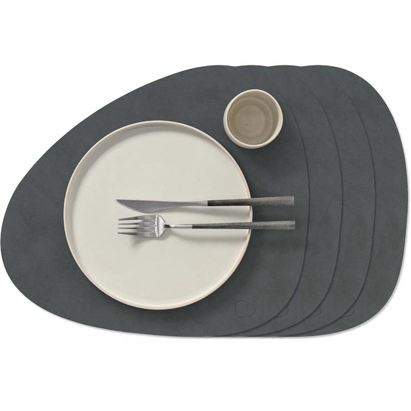Curve L Nupo Placemat 4-pack, Anthracite