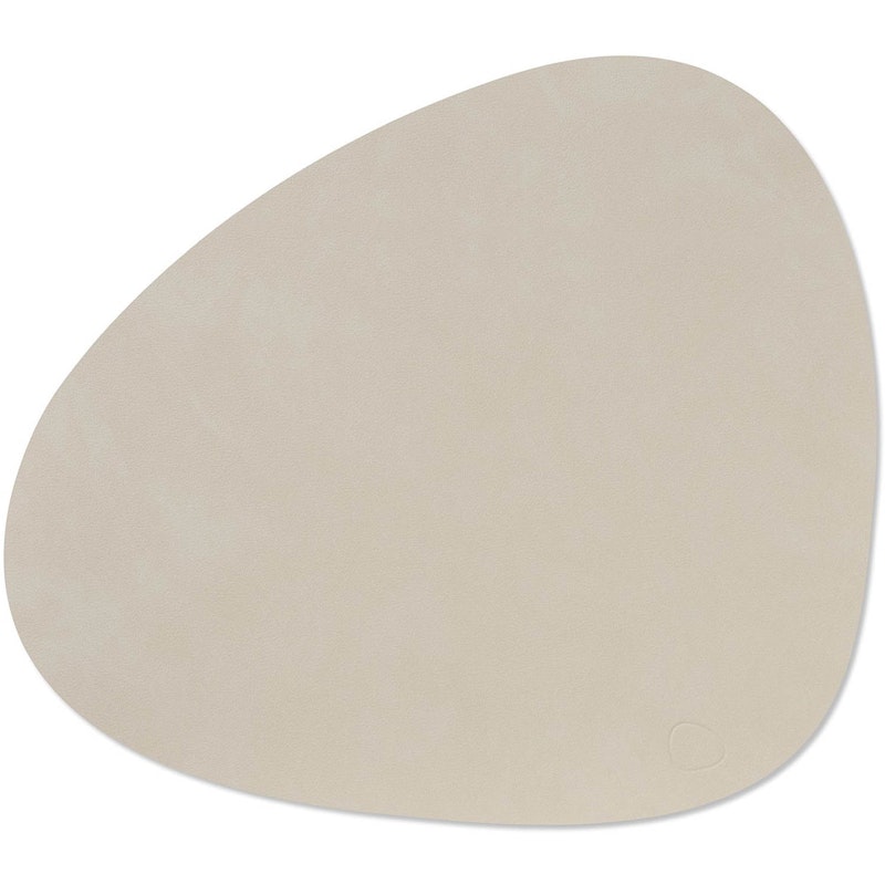 Curve L Table Mat Nupo 37x44 cm, Oyster White