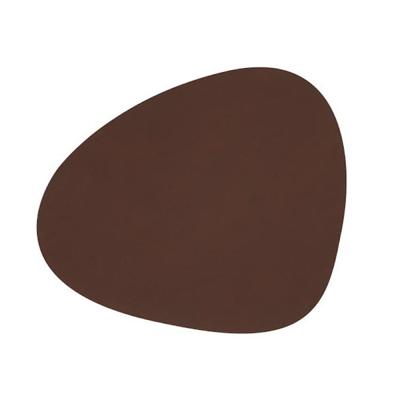Curve Placemat Nupo 24x28 cm, Dark Brown
