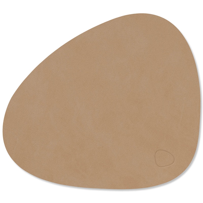 Curve S Table Mat Nupo 24x28 cm, Nougat