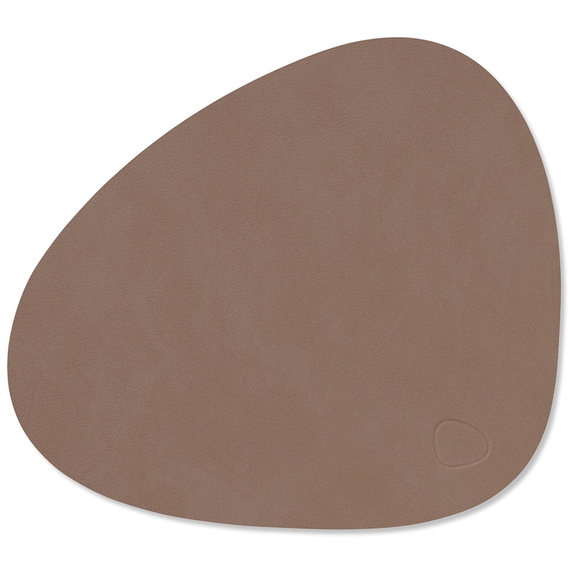 Curve S Table Mat Nupo 24x28 cm, Truffle