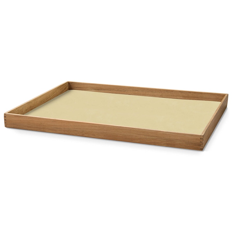 Even Teak Tray Large, Lemon Sorbet