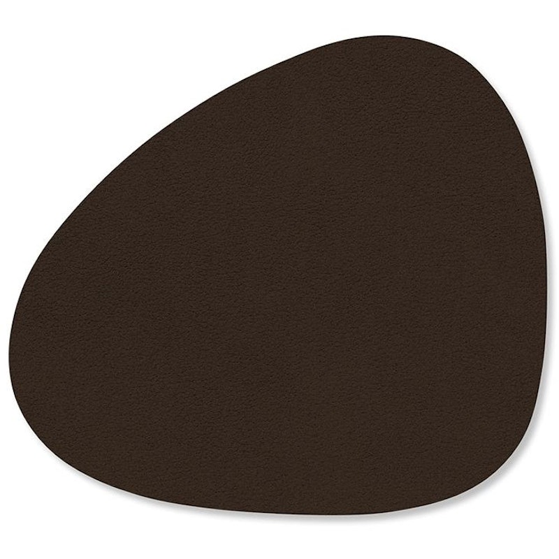 Curve Glass Coaster Nupo 11x13 cm, Hazel