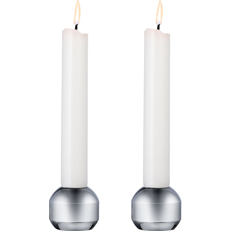 Silhouette 34 Candlesticks 2 pack Chrome