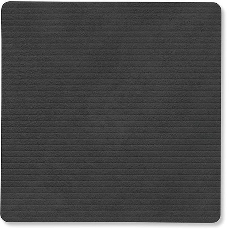 Square Corduroy Coaster, Black