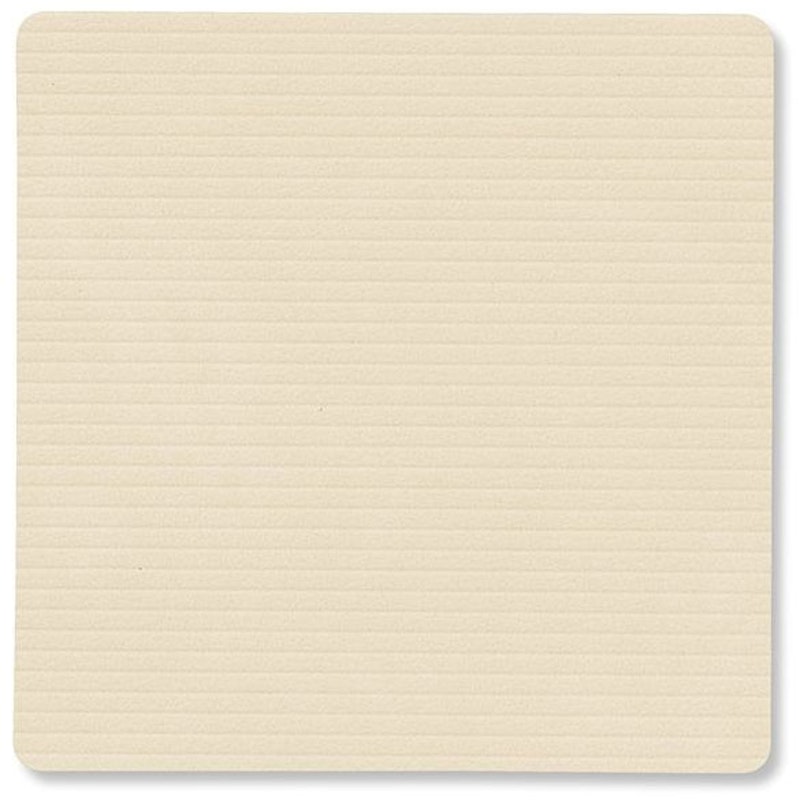 Square Corduroy Coaster, Vanilla