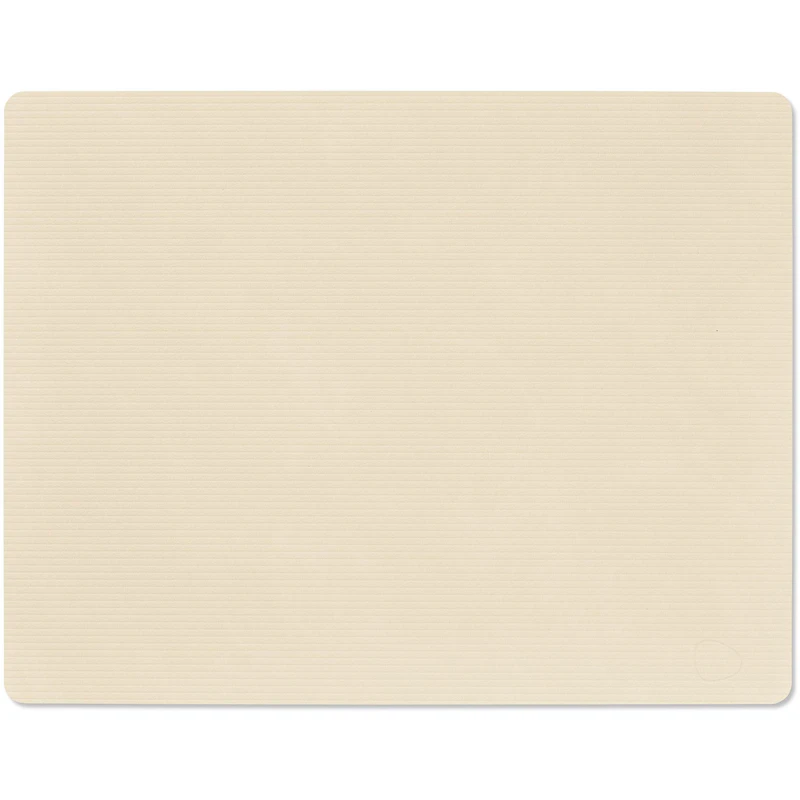 Square L Corduroy Placemat, Vanilla
