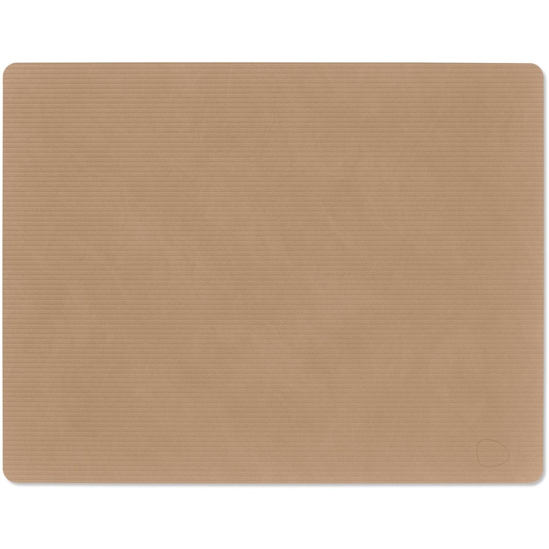 Square L Corduroy Placemat, Nougat