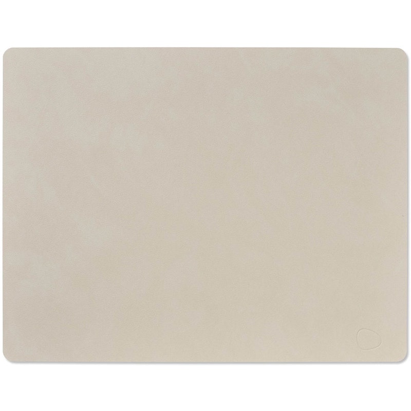 Square L Table Mat Nupo 35x45 cm, Oyster White
