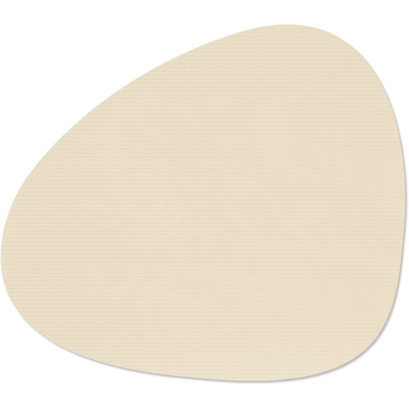 Curve L Corduroy Placemat, Vanilla
