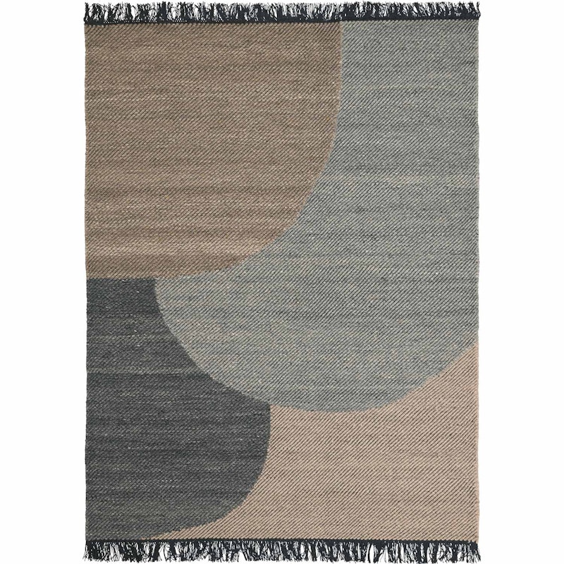 Eik Wool Rug 200x300 cm, Charcoal