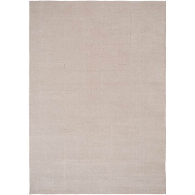 Geometric Maze Rug 140x200 cm, Beige