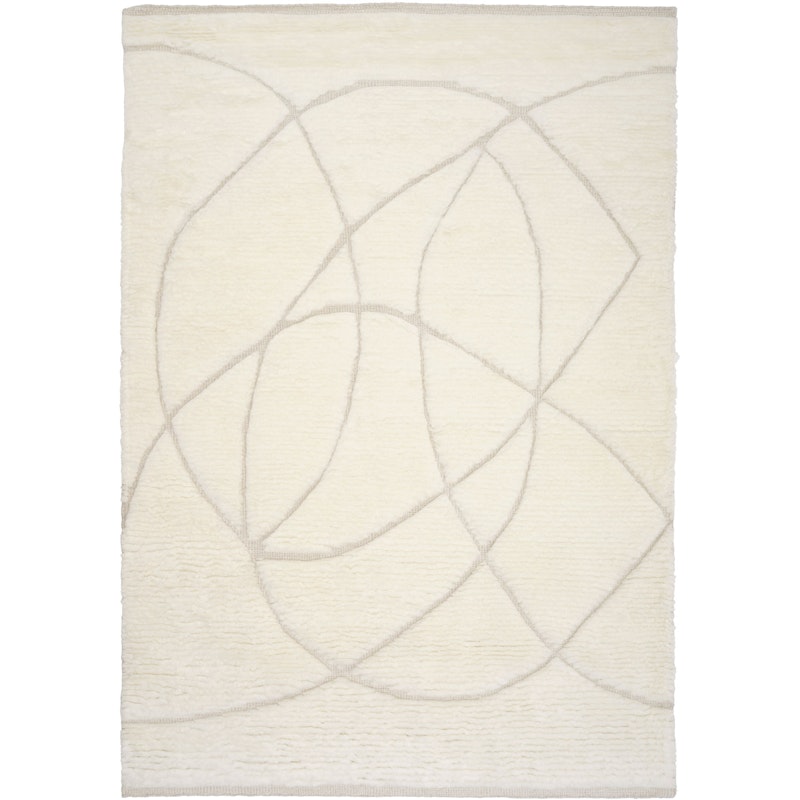 Lineal Sweep Rug White, 140x200 cm