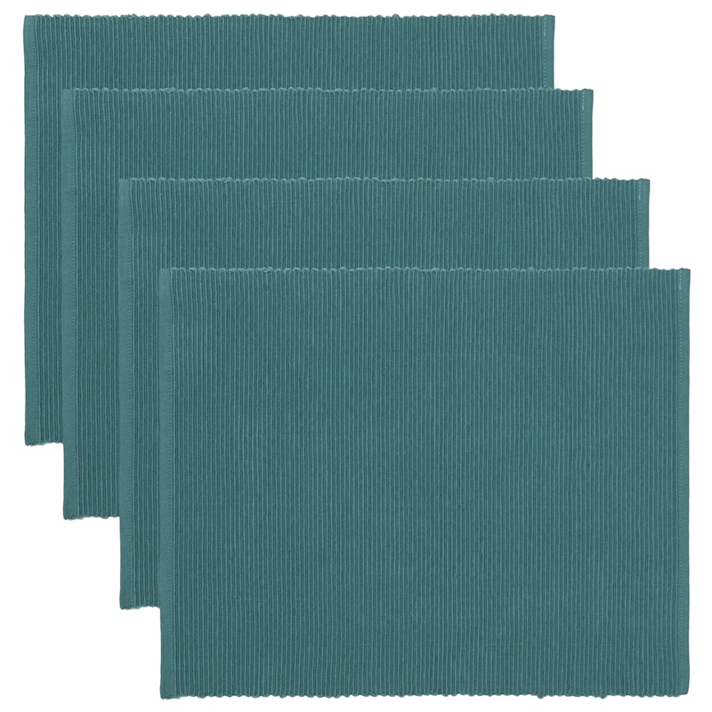 Uni Placemat 35x46 cm 4-pack, Dark Turqouise
