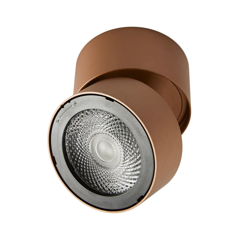 Ray Spot Ceiling Spotlight, Caramel Brown