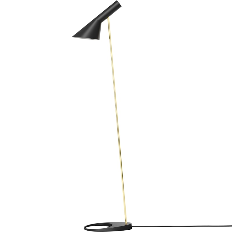 AJ Floor Lamp, Black / Brass