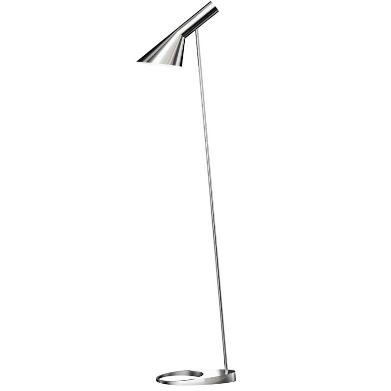 AJ Floor Lamp, Polished Stainless Steel