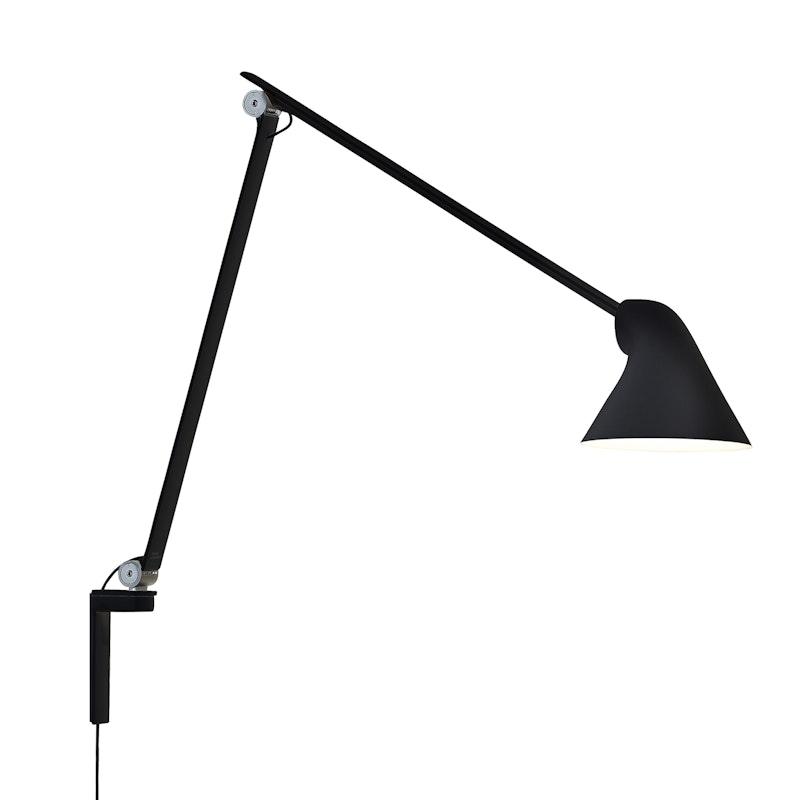 NJP Wall Lamp Long Arm, Black