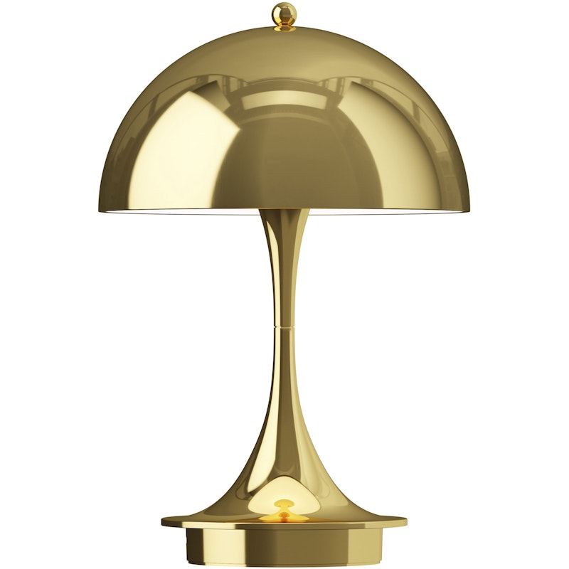 Panthella 160 Table Lamp Portable V3, Brass Metallized