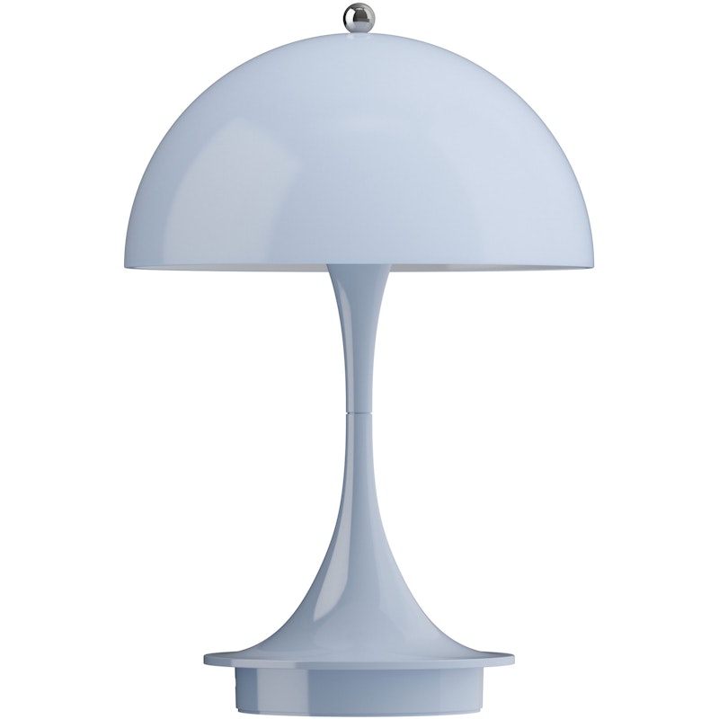 Panthella 160 Table Lamp Portable V3, Opal Pale Blue