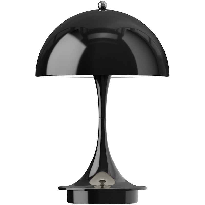 Panthella 160 Table Lamp Portable V3, Opaque Black