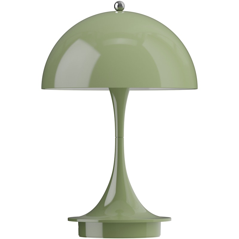 Panthella 160 Table Lamp Portable V3, Opaque Moss Green
