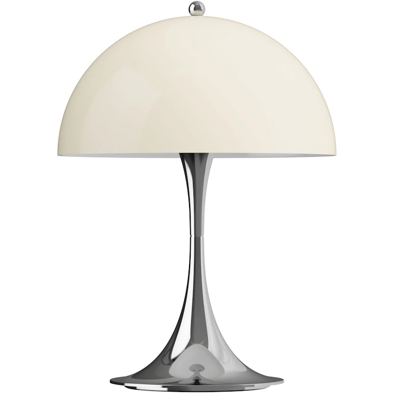 Panthella 250 Table Lamp Portable, Chrome / Opal Beige