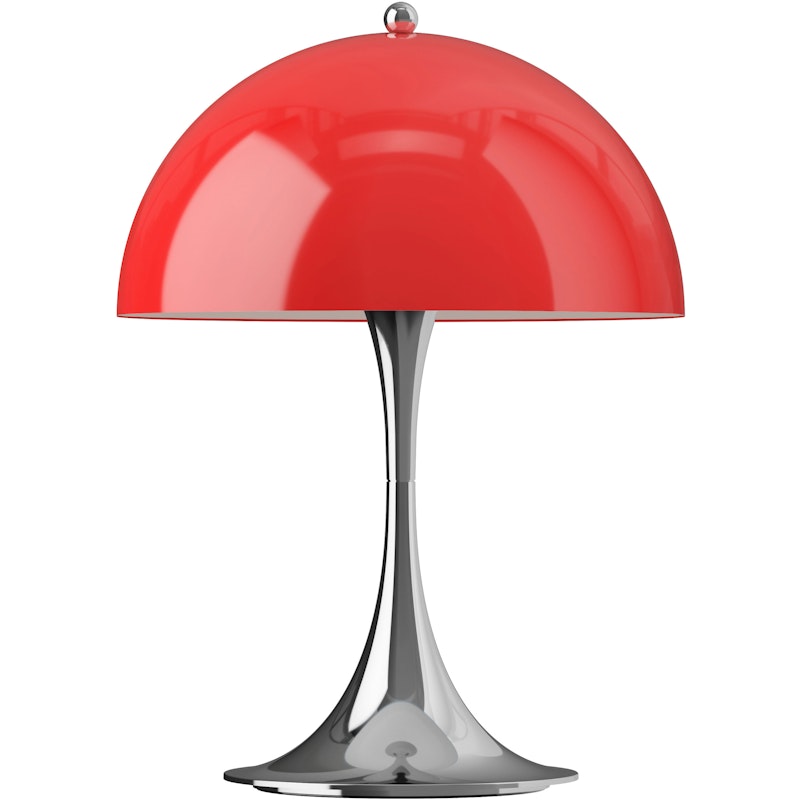 Panthella 250 Table Lamp Portable, Original Opal Red