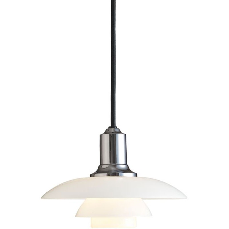 PH 2/1 Pendant, High Lustre Chrome Plated | RoyalDesign.co.uk