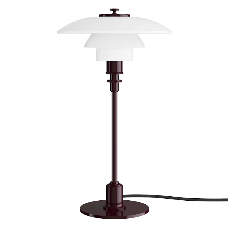 PH 2/1 Table Lamp, Glossy Burgundy