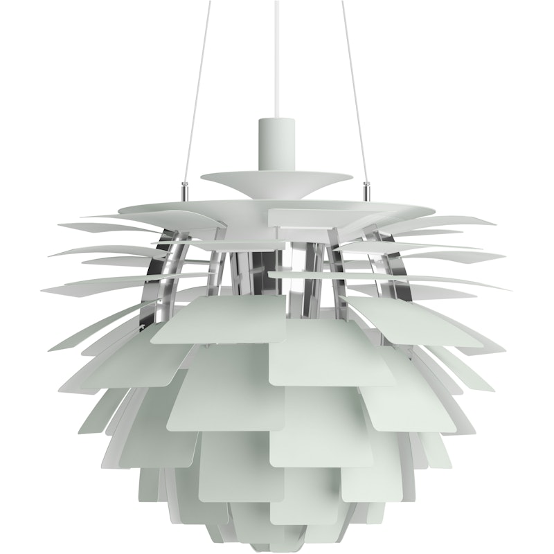 PH Artichoke Pendant 60 cm, Chrome / Dusty Green