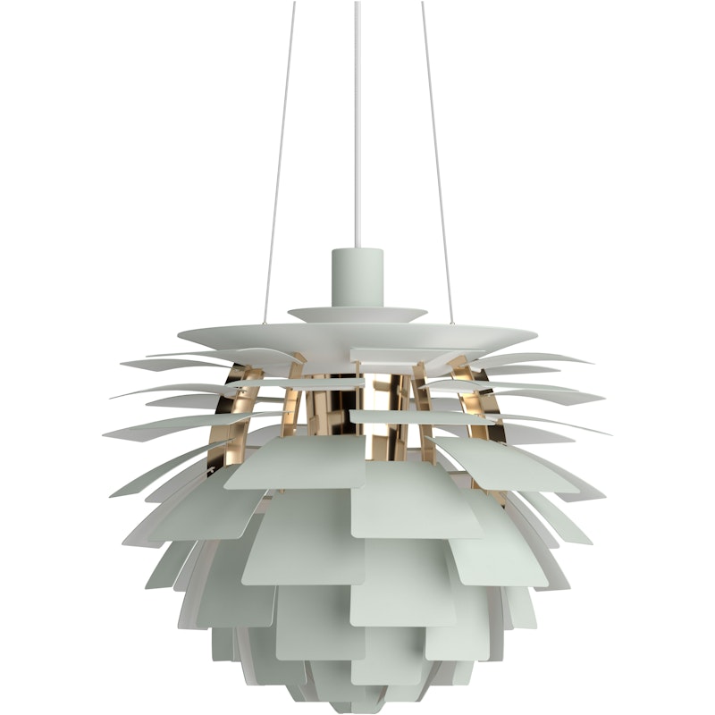 PH Artichoke Pendant 48 cm, Brass / Dusty Green