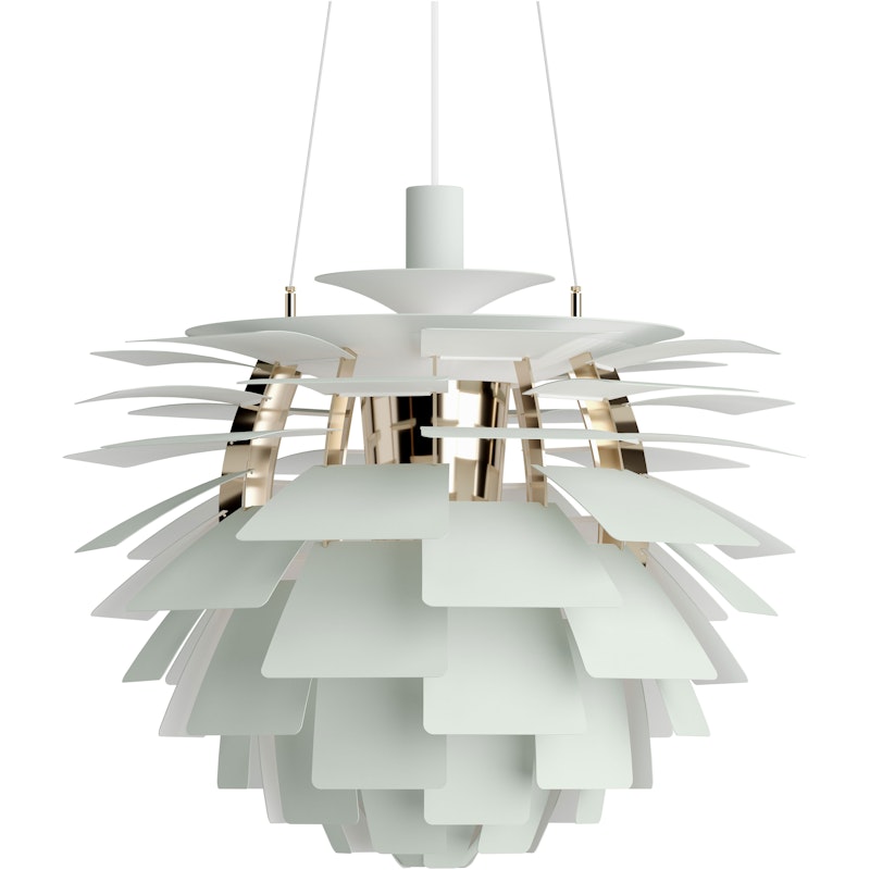 PH Artichoke Pendant 60 cm, Brass / Dusty Green