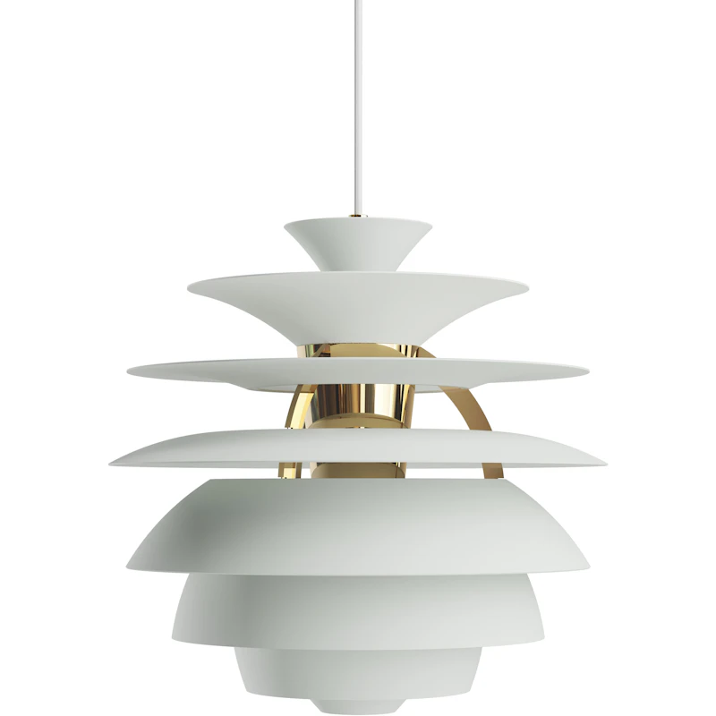 PH Snowball Pendant, Dusty Green / Brass