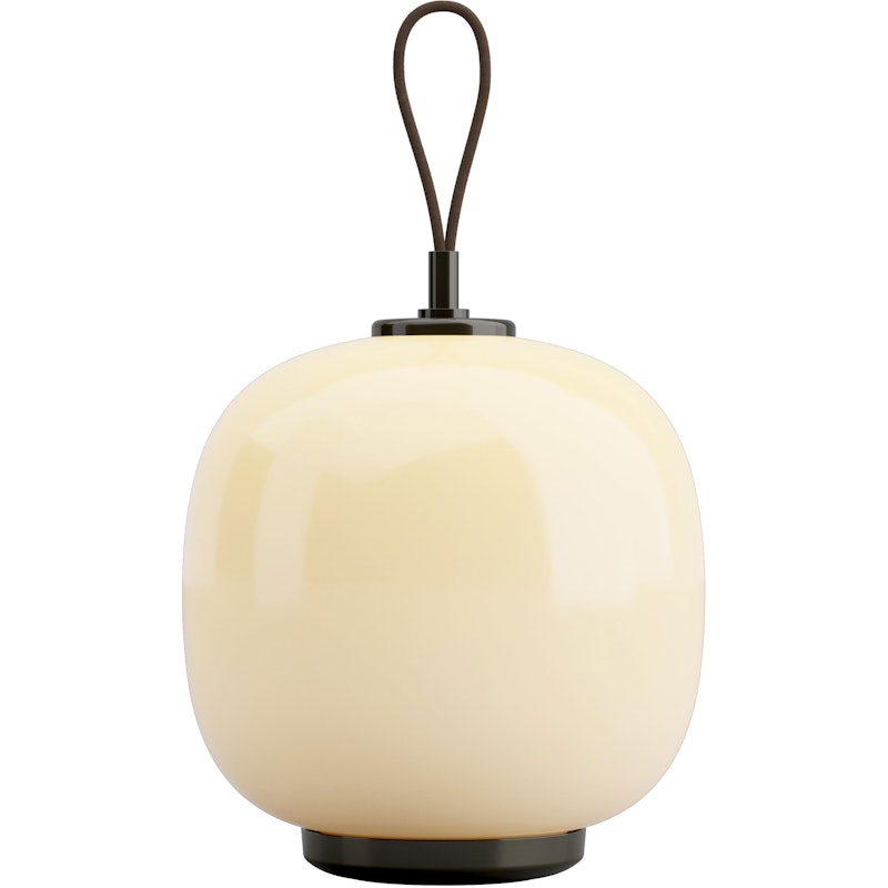 VL 45 Radiohus Table Lamp Portable, Brass / Glossy Pale Yellow