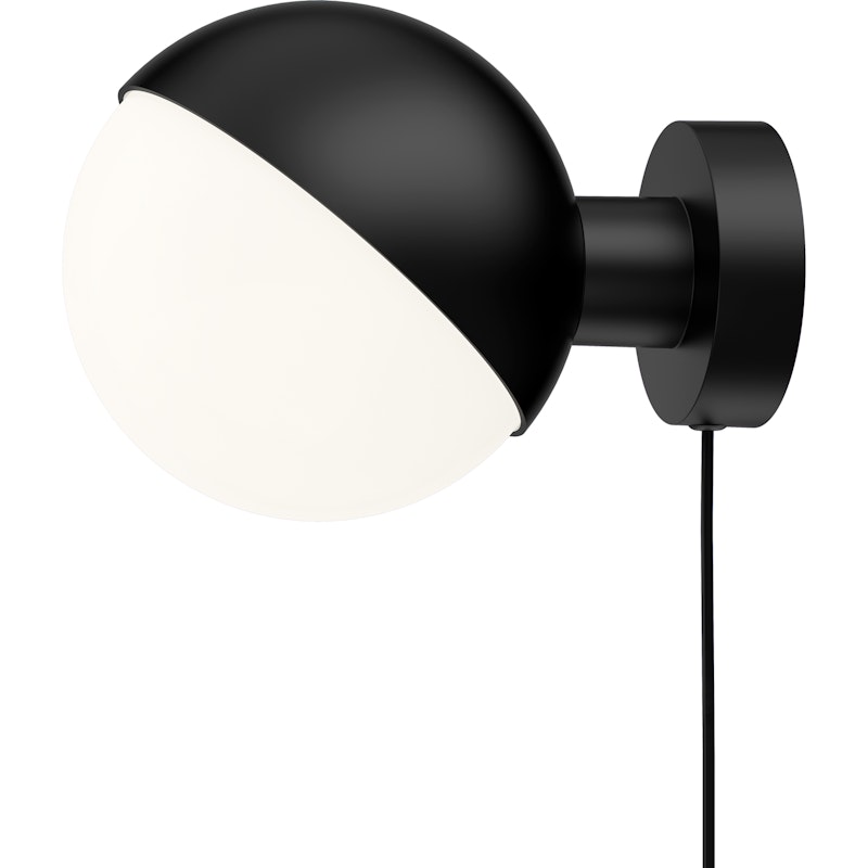 VL Studio Wall Lamp With Cord 150 mm, Black